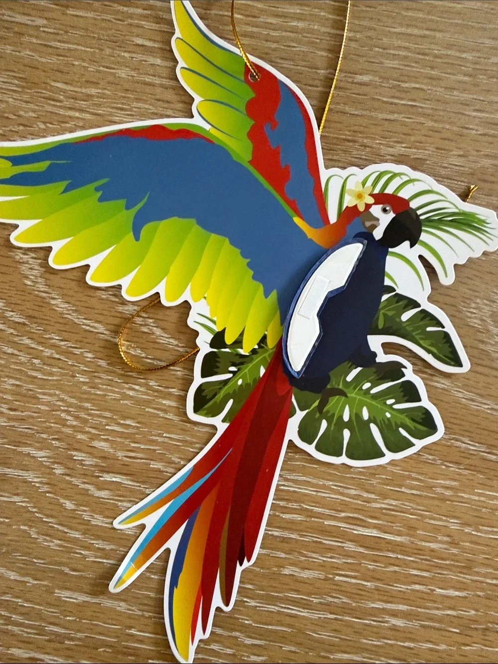 Tropical Birds and Flower Banner Hawaiian Luau Hula Party Decorations